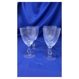 SET OF 4 TIFFIN TWILIGHT GOBLETS