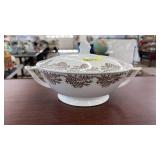 LIDDED DBL HANDLE SERVING BOWL