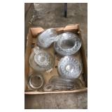 FLAT OF ASST GLASSWARE