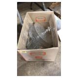 BOX LOT OF ASST SERVING GLASSWARE