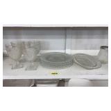 ANCHOR HOCKING MISS AMERICA CLEAR GLASS DISH SET