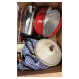 BOX OF ASST KITCHENWARE