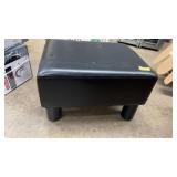 LEATHER UPHOLSTERED FOOT STOOL