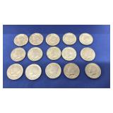 15 ASST KENNEDY HALF DOLLARS