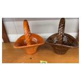 2 CERAMIC BASKETS