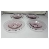 4 PINK HEISEY BOWLS