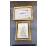 2 PC FRAMED BATH STILL LIFE