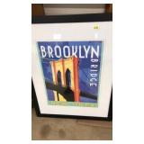 BROOKLYN BRIDGE N.Y. FRAMED POSTER