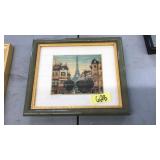 FRAMED PARIS LANDSCAPE SCENE