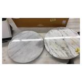 2 MARBLE TRAYS