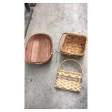 3 ASST WOVEN BASKETS