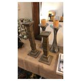 2 PAIRS OF CANDLE HOLDERS