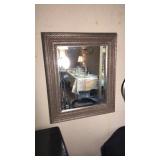 DECORATIVE SILVER MIRROR WALL HANGING