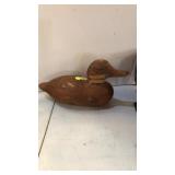 WOOD CARVED DUCK DECOY