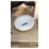 4 ANTIQUE MILK GLASS DESERT BOWLS