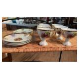 POCELAIN DEMITASSE SET, COURTING COUPLE