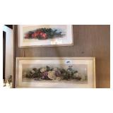 2 PC FLORAL STILL LIFE FRAMED ART