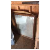 BEVEL EDGE WOOD FRAME WALL MIRROR