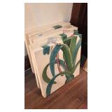 6 PANEL ORNATE FLORAL CANVAS ART