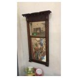 ANTIQUE 19TH CEN STYLE FRENCH SPLIT MIRROR