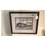 P BUCKLEY MOSS FRAMED ART