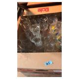 FLAT OF ASST GLASSWARE