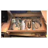 OAK JEWELRY CABINET