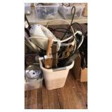 TOTE OF ASST TOOLS, LEVELS, EXTENSION CORDS, ETC