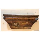 PAINTED RUSTIC LANDSCAPE SHELF