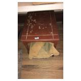 WOOD PAINTED SIDE TABLE