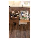 ASST BOXES OF LIGHT BULBS & EXTENSION CORDS