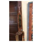 HAND PAINTED WOOD WALL SCONES