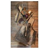 LOT OF ASST PRIMITIVE HOUSEHOLD DECOR