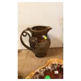 DECORATIVE POTTERY PITCHER