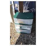 3 DRAWER PLASTIC STORAGE TOTE