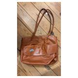 LADIES TAN LEATHER PURSE, MADE IN ITALY