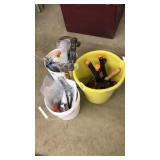 3 TUBS OF ASST. HOUSEHOLD TOOLS