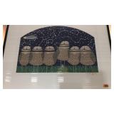 OWL LITHOGRAPH BY IKKI MATSUMOTO