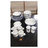 DANSK FLORA PLACE SETTING FOR 4, DISHES