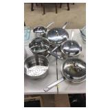 6 PC STAINLESS COOKWARE SET