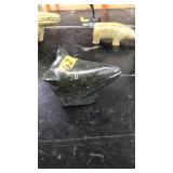 STONE CARVED ANIMAL HEAD