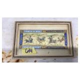 VNTG. PERSIAN MINI PAINTING HUNT SCENE