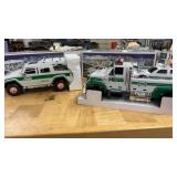2 HESS TRUCKS: RACE CAR & UTILITY VEHICLE