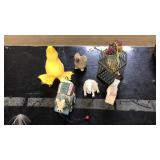 6 PC OF SMALL ANIMAL DECOR