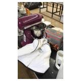 PURPLE KITCHENAID ARTISAN MIXER W/ATTATCHMENTS