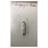 SILVERED RIMMED PERFUME BOTTLE