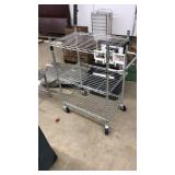 ROLLING METAL SHELF UNIT