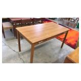 TEAK DESK WITH SLIDE OUT DRAWER