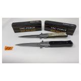 (2) TAC FORCE LOCK BLADE POCKET KNIVES