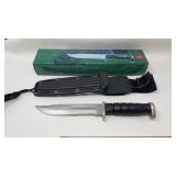 COMBAT FIGHTER I FIXED BLADE KNIFE WITH SHEATH